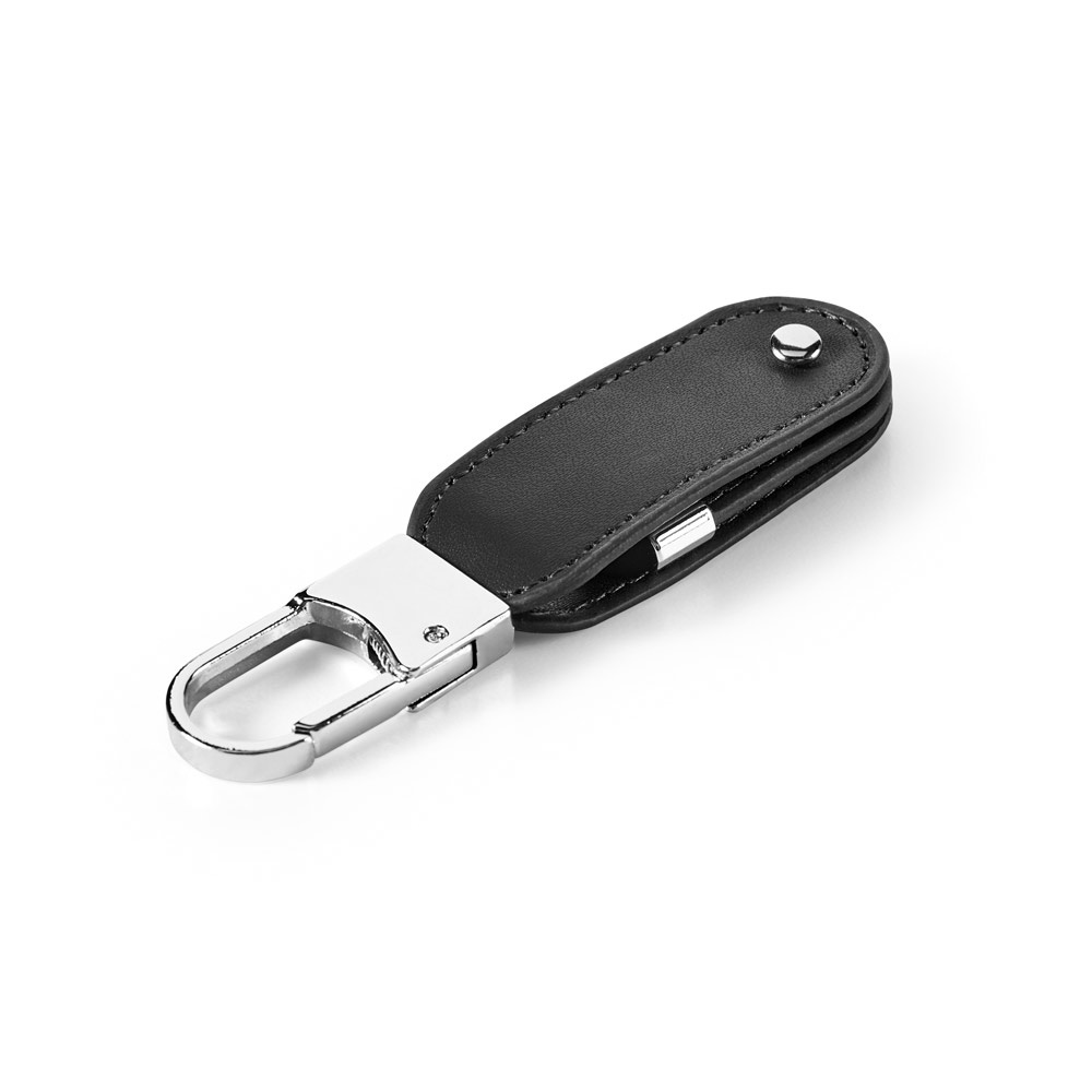BRAGG 8GB. Memoria USB da 8 GB in PU e con clip a moschettone