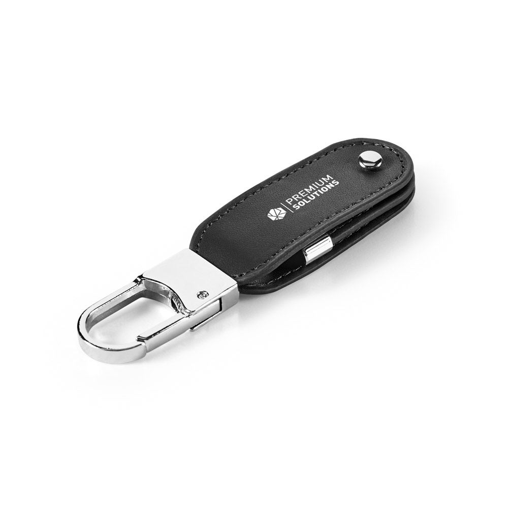 BRAGG 8GB. Memoria USB da 8 GB in PU e con clip a moschettone