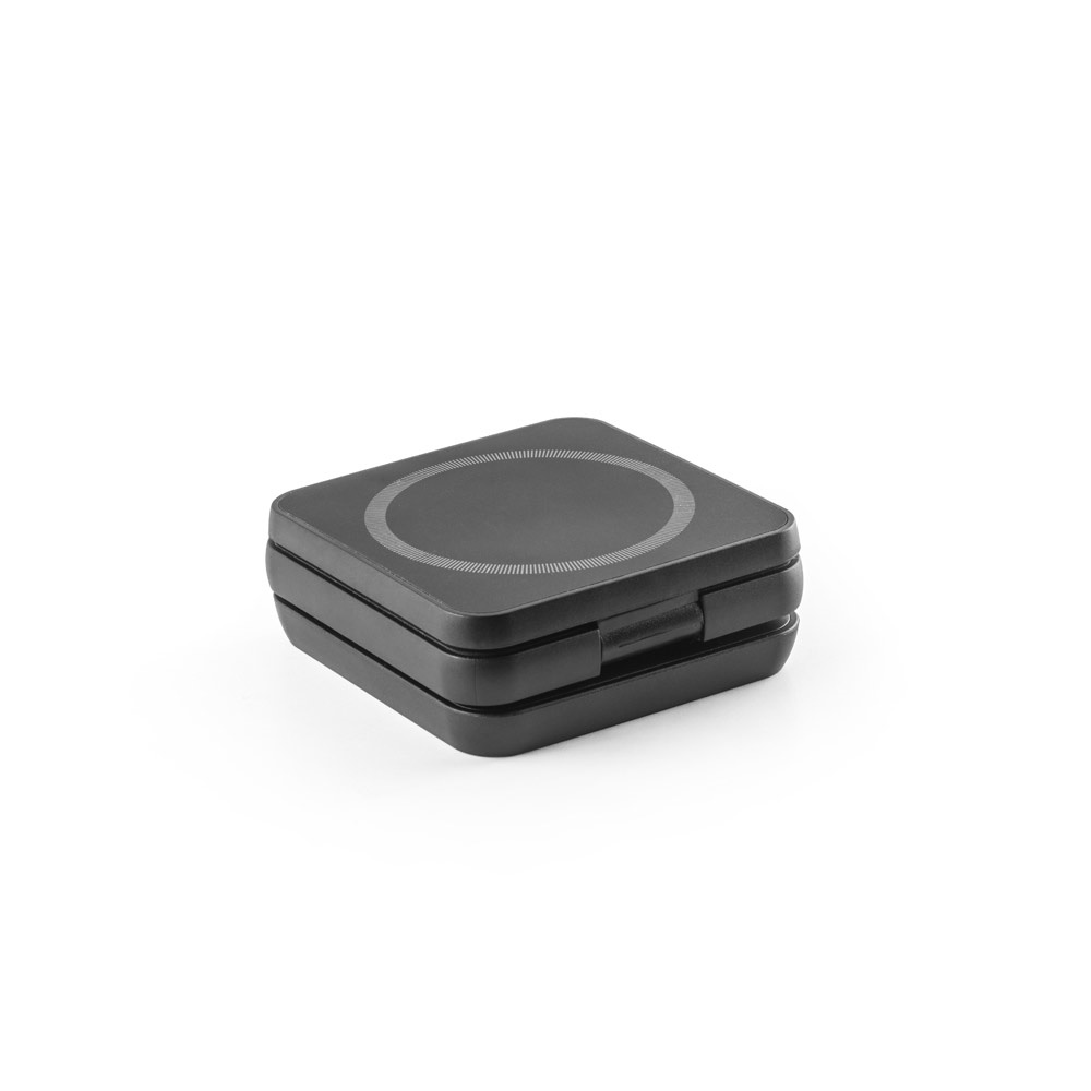 BROGLIE. Caricatore wireless magnetico superveloce 4-in-1 da 15W in ABS riciclato (100% rABS)