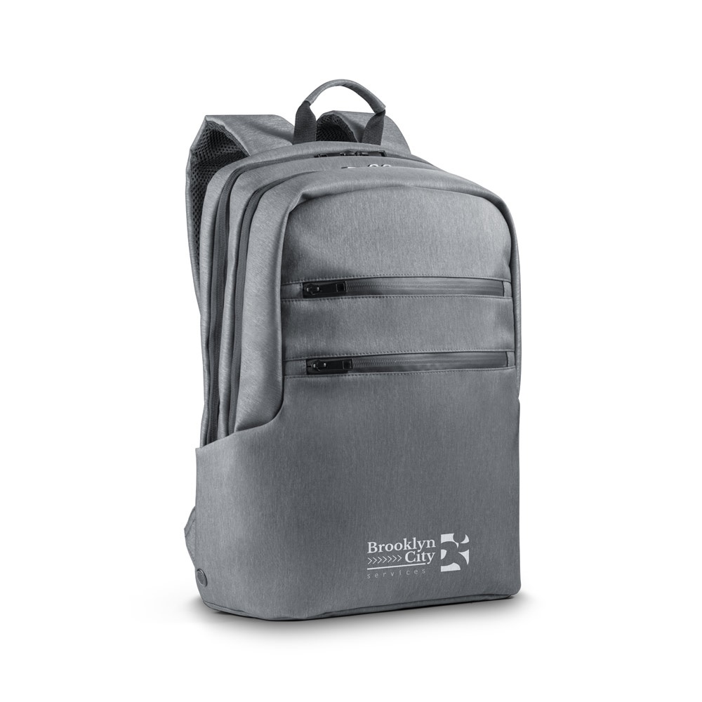 BROOKLYN. Zaino porta PC 15'' impermeabile in Nylon 2Tone