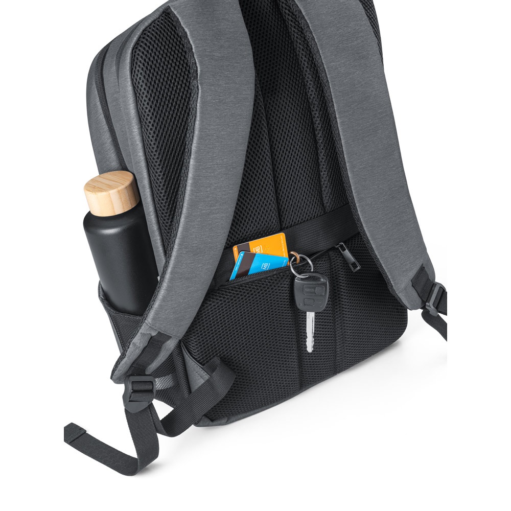 BROOKLYN. Zaino porta PC 15'' impermeabile in Nylon 2Tone
