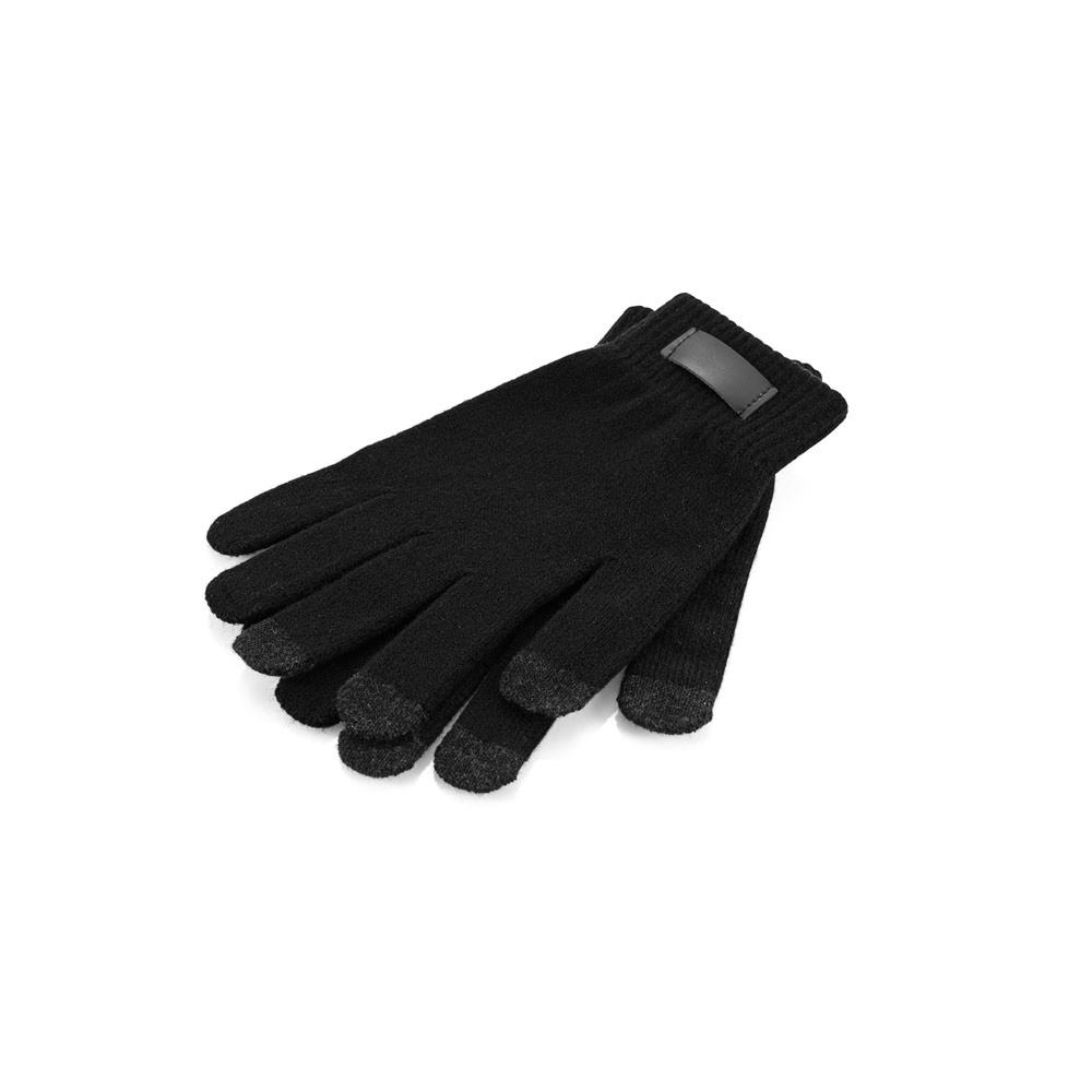 BURROW. Guanti in poliestere riciclato (100% rPET), con punta touch