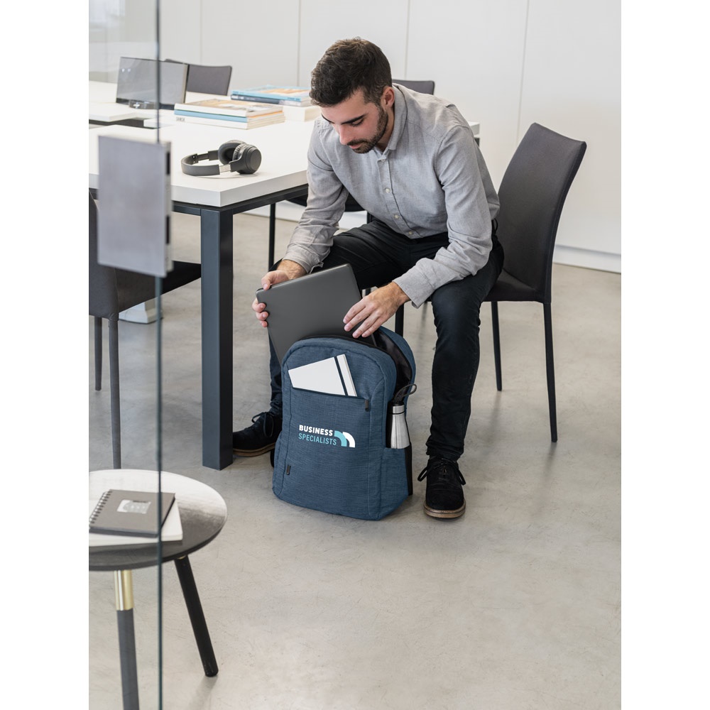 BUSINESS. Zaino per laptop in poliestere riciclato 300D