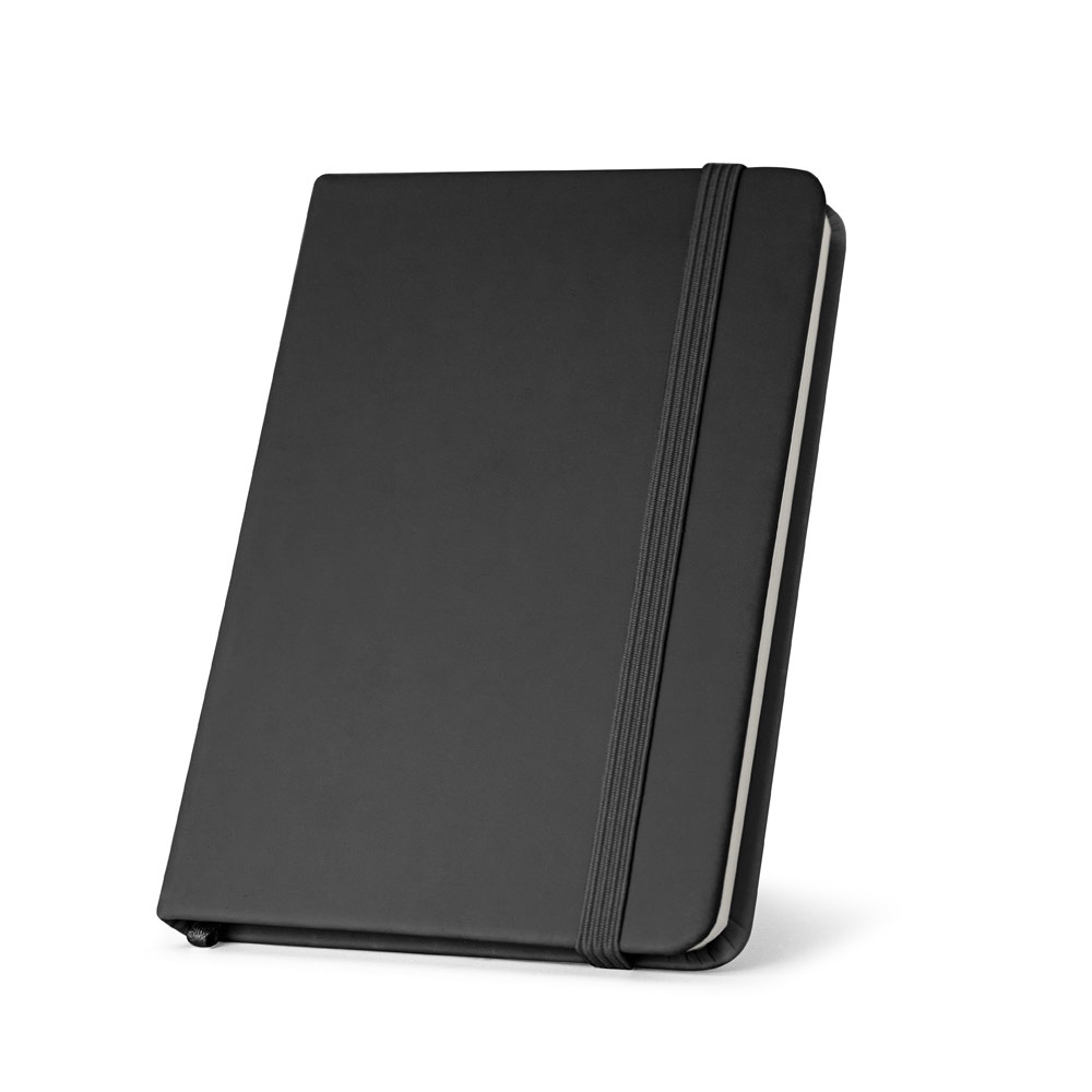 CAMPUS. A5 quaderno con copertina rigida in PU (riciclato al 35%) con pagine a righe al 100% riciclata