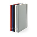 CAMPUS. A5 quaderno con copertina rigida in PU (riciclato al 35%) con pagine a righe al 100% riciclata