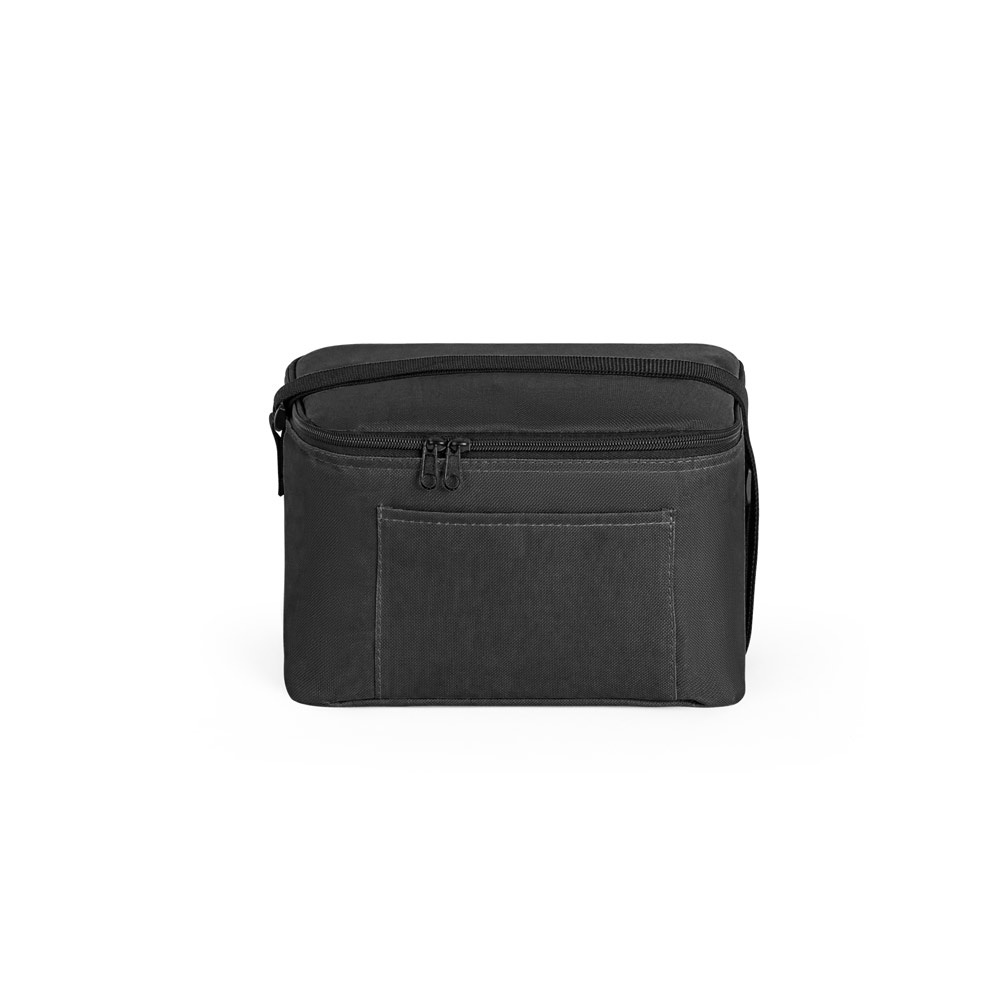 CANCUN. Borsa termica in poliestere riciclato 600D con cinghia regolabile 7 L