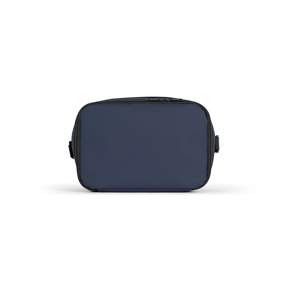 CANCUN. Borsa termica in poliestere riciclato 600D con cinghia regolabile 7 L