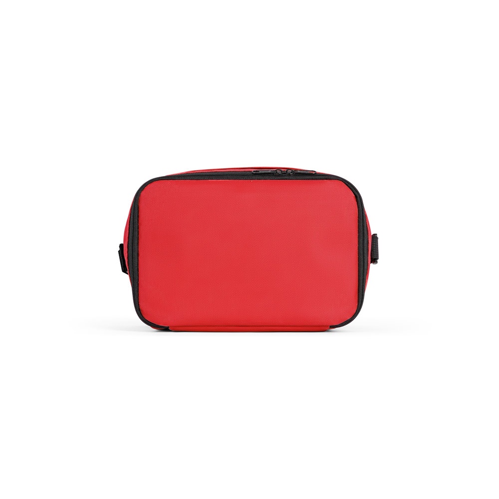 CANCUN. Borsa termica in poliestere riciclato 600D con cinghia regolabile 7 L