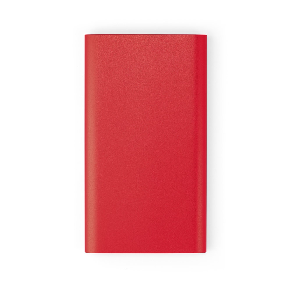CASSINI. Power bank da 4'000 mAh con caricatore wireless da 5W in alluminio riciclato (100% rAL)