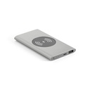 CASSINI. Power bank da 4'000 mAh con caricatore wireless da 5W in alluminio riciclato (100% rAL)
