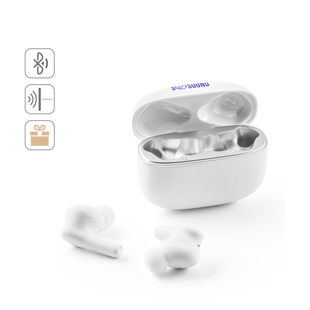 CAUBY. Cuffie wireless con ANC e 10 ore di durata della batteria con il ABS riciclato (100% rABS)