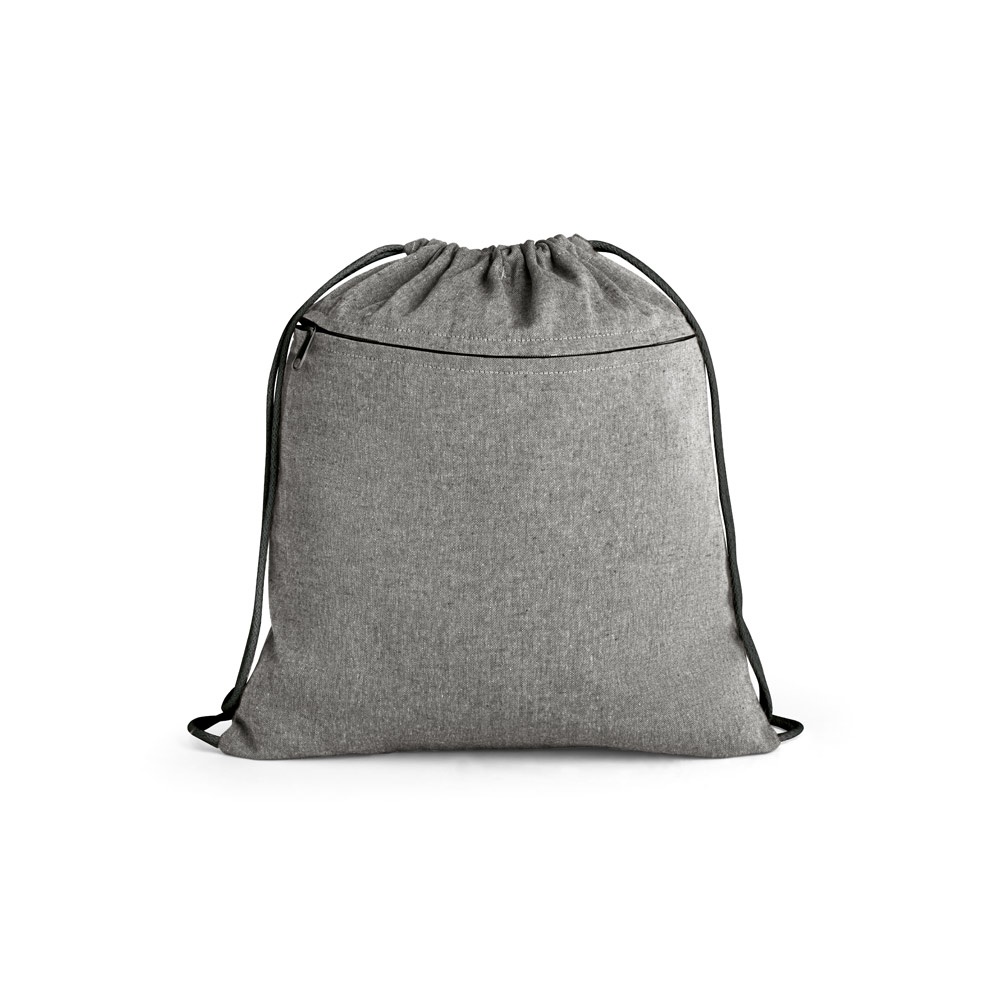 CHANCERY. Zaino a sacca in cotone riciclato (70%), poliestere (30% rPET) (140 g/m²)