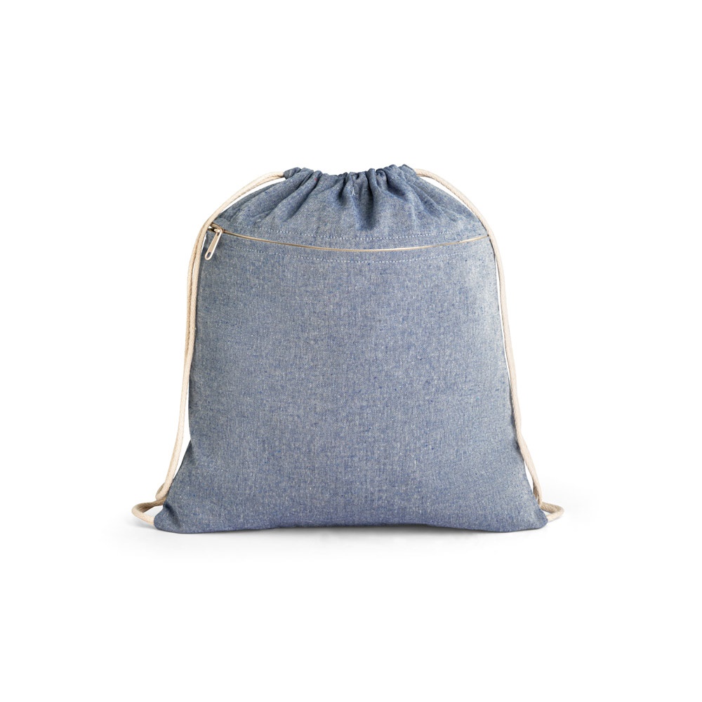 CHANCERY. Zaino a sacca in cotone riciclato (70%), poliestere (30% rPET) (140 g/m²)