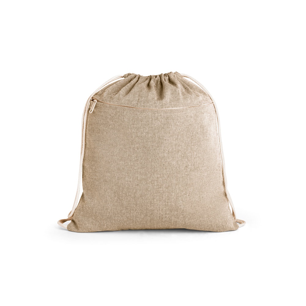 CHANCERY. Zaino a sacca in cotone riciclato (70%), poliestere (30% rPET) (140 g/m²)