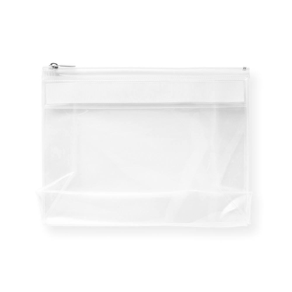 CHASTAIN. Pochette in EVA trasparente con cerniera
