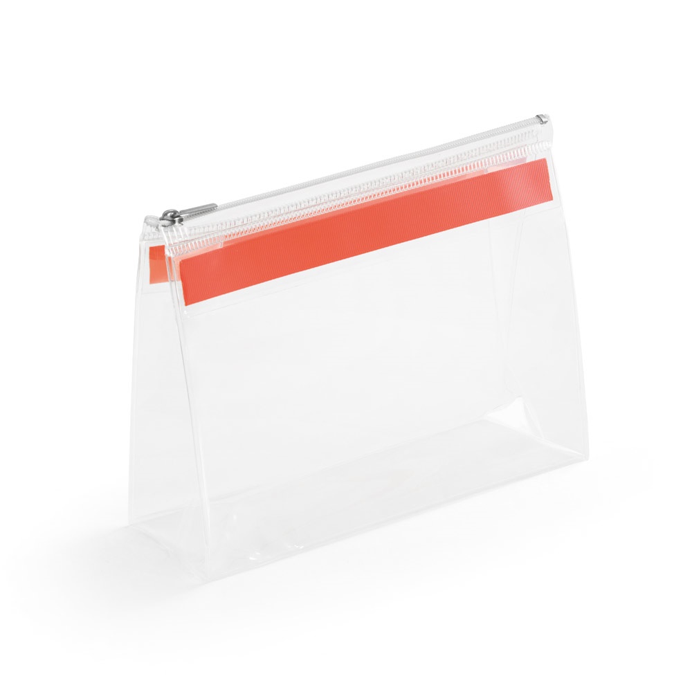 CHASTAIN. Pochette in EVA trasparente con cerniera