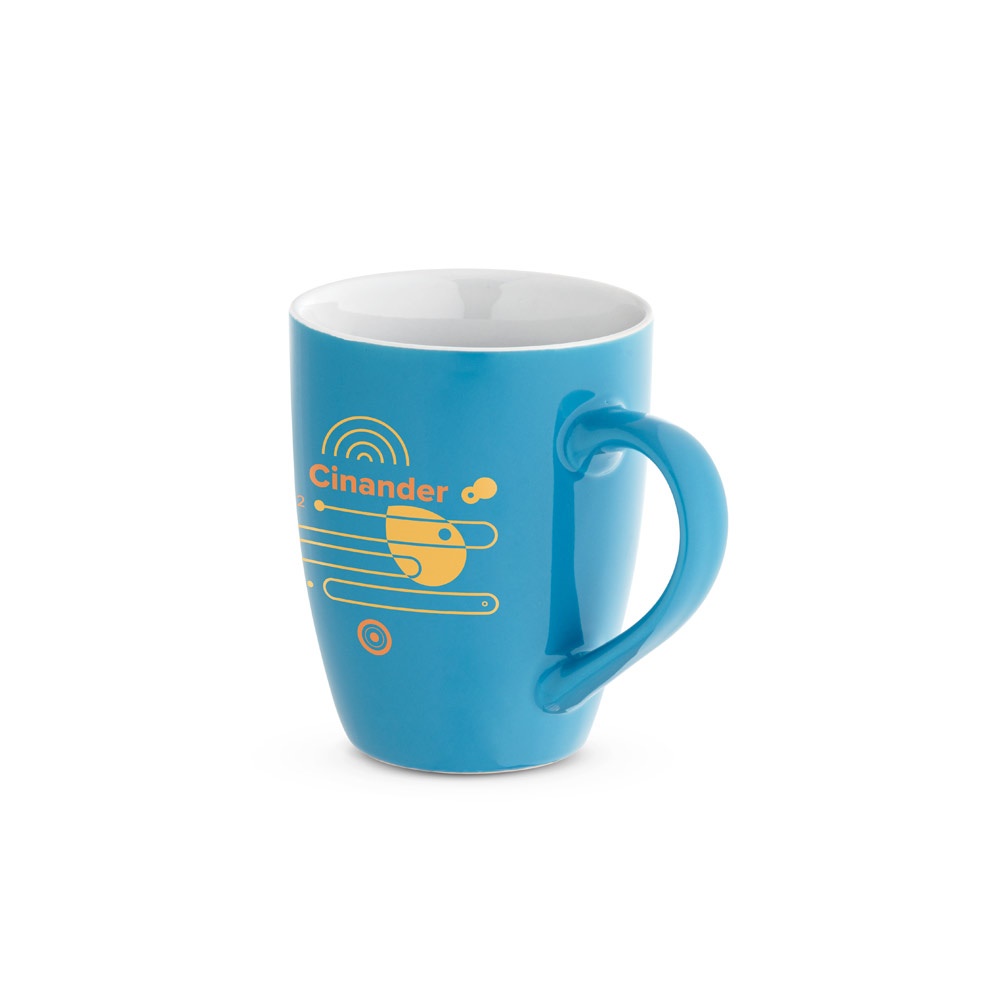 CINANDER. Tazza in ceramica con finitura lucida, 370 ml