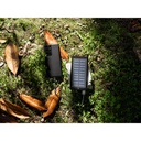 CLERK. Power bank da 8'000 mAh con pannello solare in alluminio 100% riciclato