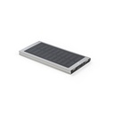 CLERK. Power bank da 8'000 mAh con pannello solare in alluminio 100% riciclato