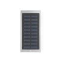 CLERK. Power bank da 8'000 mAh con pannello solare in alluminio 100% riciclato