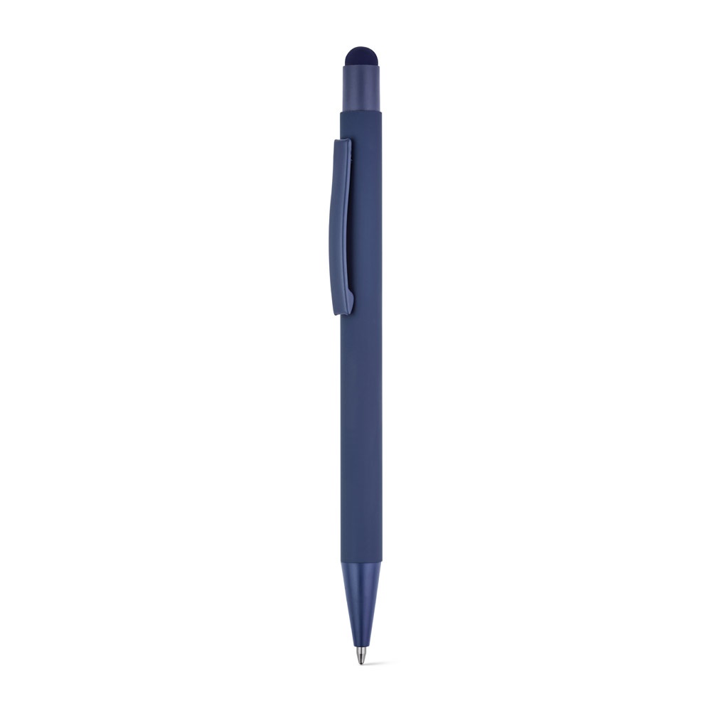 CLINT TOUCH. Penna a sfera dal design moderno, realizzata in alluminio riciclato (100% rAL) con finitura gommata