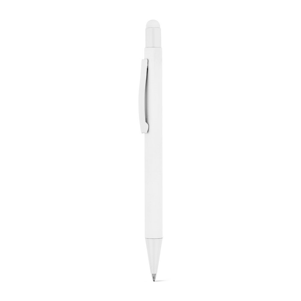 CLINT TOUCH. Penna a sfera dal design moderno, realizzata in alluminio riciclato (100% rAL) con finitura gommata