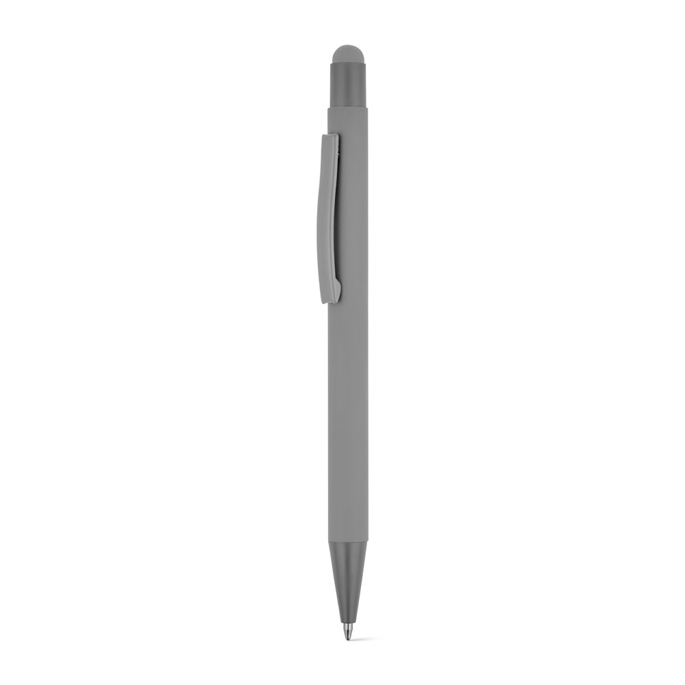 CLINT TOUCH. Penna a sfera dal design moderno, realizzata in alluminio riciclato (100% rAL) con finitura gommata