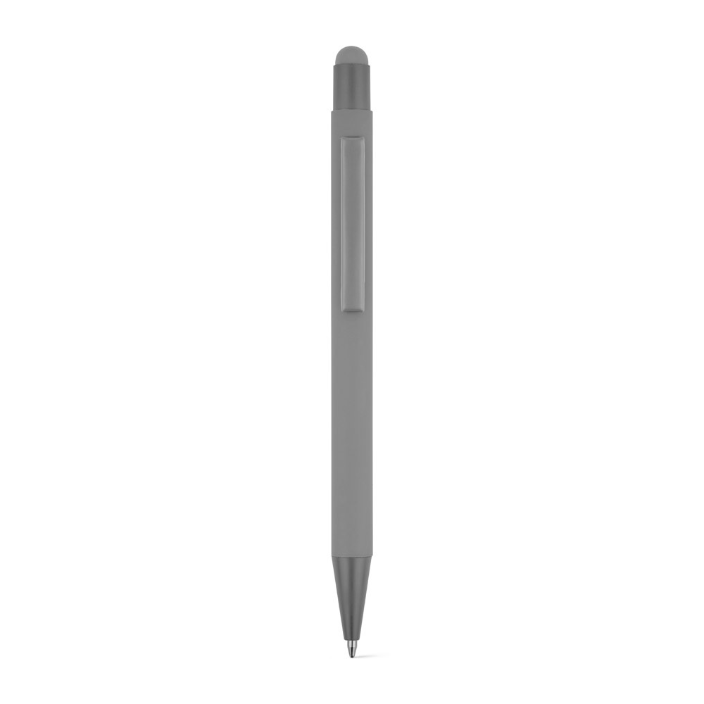 CLINT TOUCH. Penna a sfera dal design moderno, realizzata in alluminio riciclato (100% rAL) con finitura gommata