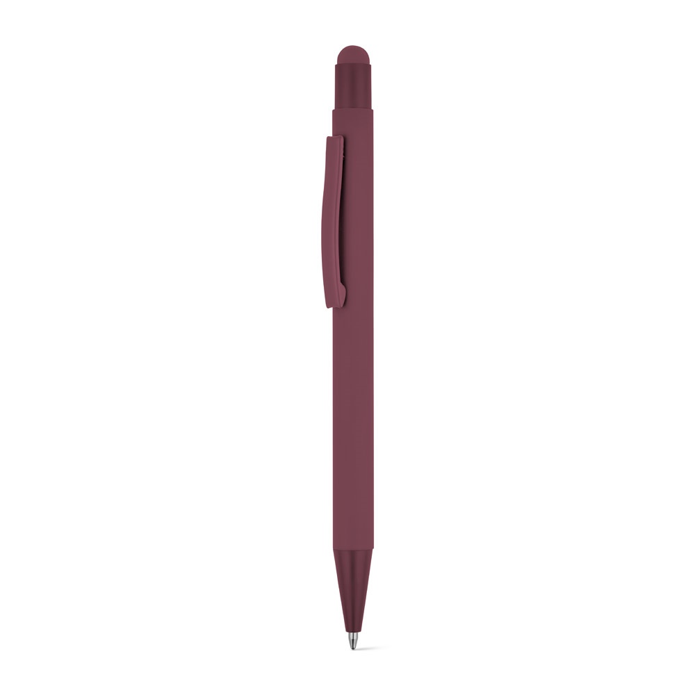 CLINT TOUCH. Penna a sfera dal design moderno, realizzata in alluminio riciclato (100% rAL) con finitura gommata