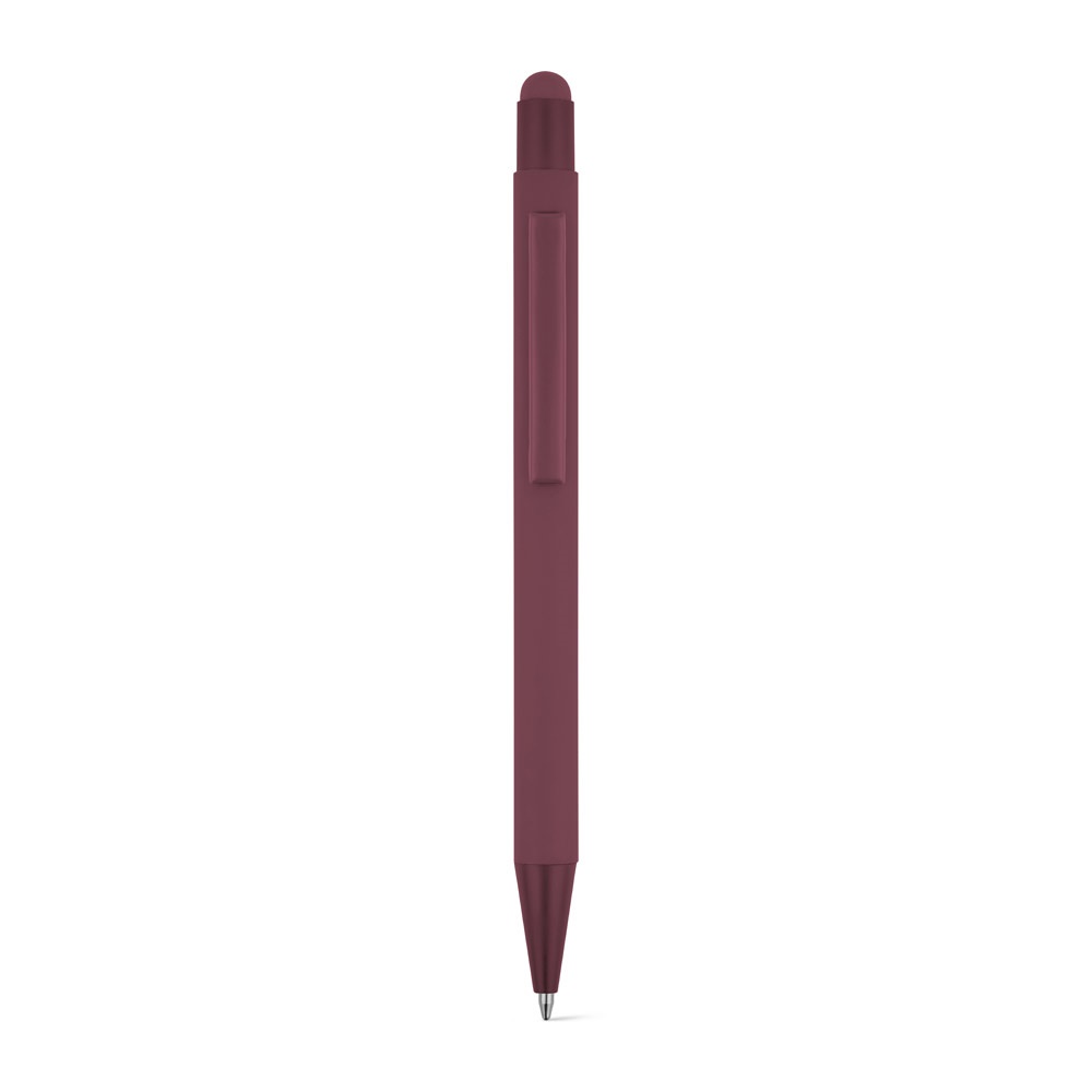 CLINT TOUCH. Penna a sfera dal design moderno, realizzata in alluminio riciclato (100% rAL) con finitura gommata