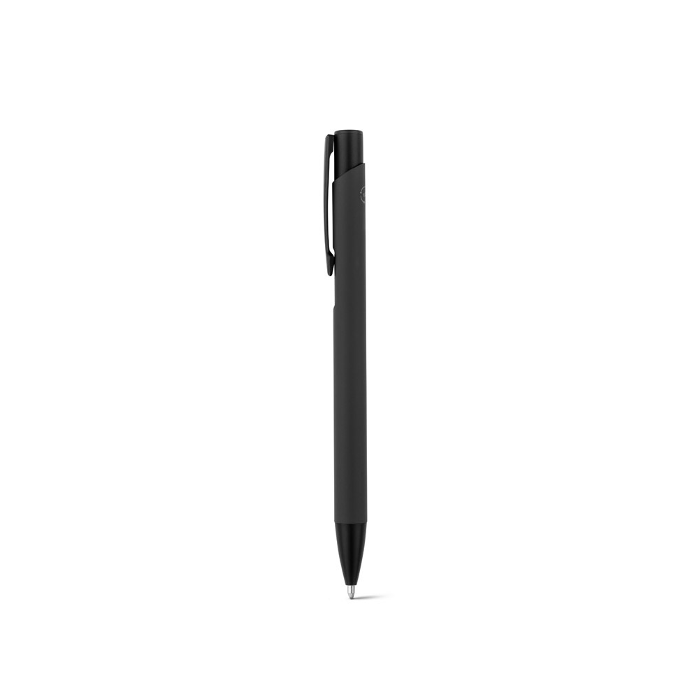 CLINT. Penna a sfera in alluminio riciclato (100% rAL) con finitura in gomma