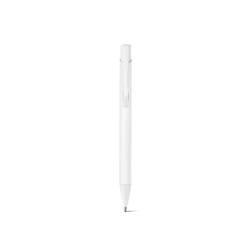 CLINT. Penna a sfera in alluminio riciclato (100% rAL) con finitura in gomma