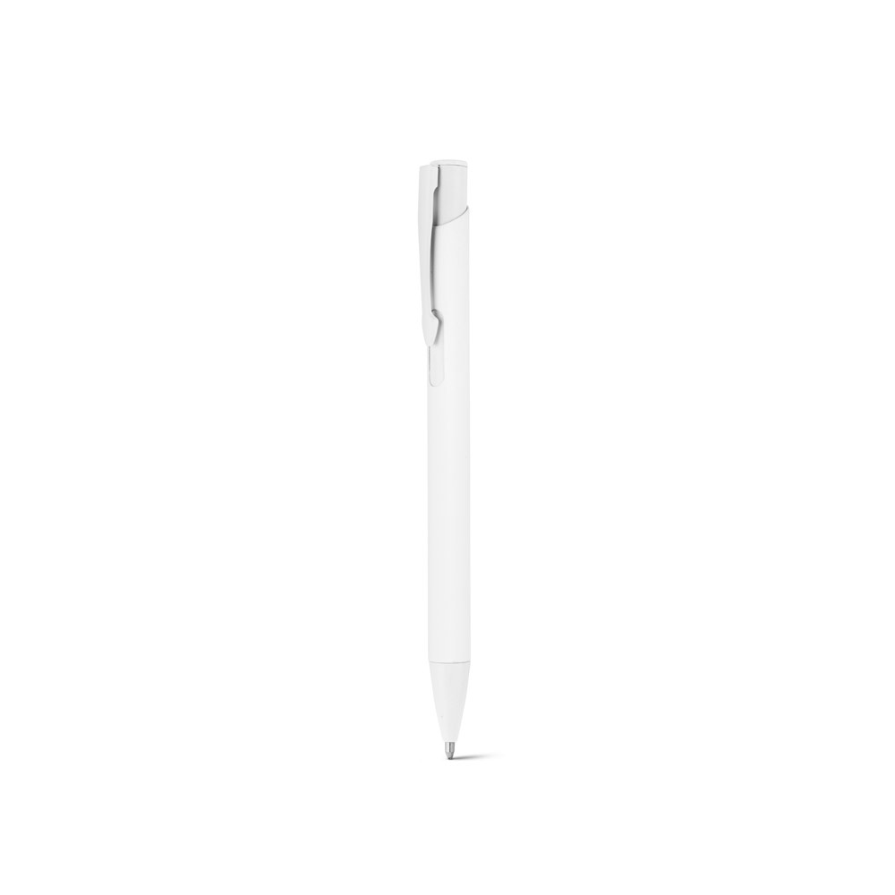 CLINT. Penna a sfera in alluminio riciclato (100% rAL) con finitura in gomma