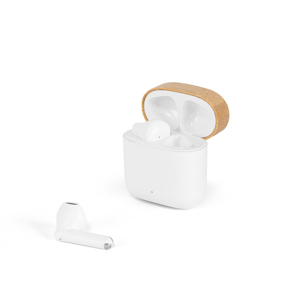 COBAIN. Auricolari wireless con 5 ore di autonomia in ABS riciclato (100% rABS) e bambù
