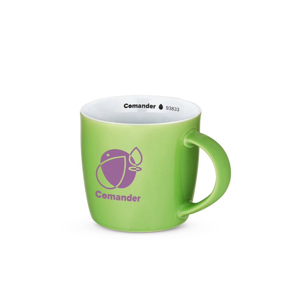 COMANDER. Tazza in ceramica con finitura lucida, 370 ml