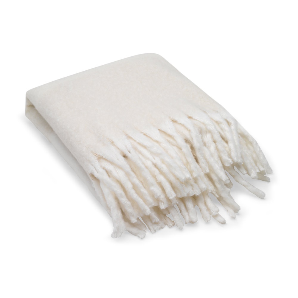 COMFY. Coperta in poliestere riciclato (100% rPET) (300 g/m²), effetto simile al mohair