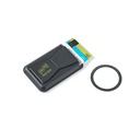 CONNOR. Porta tessere magnetico in similpelle, si fissa facilmente sul retro del cellulare e offre protezione RFID