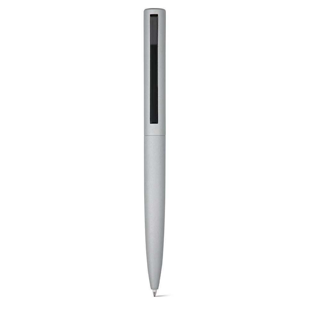 CONVEX. Penna a sfera in alluminio riciclato (100% rAL) e ABS riciclato (100% rABS) con clip