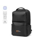 COPENHAGEN. Zaino in twill riciclato idrorepellente con due ampie tasche anteriori da 17'3"