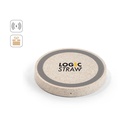 CUVIER. Caricatore wireless 15W in ABS riciclato (65% rABS) e fibra di paglia di grano (35%)