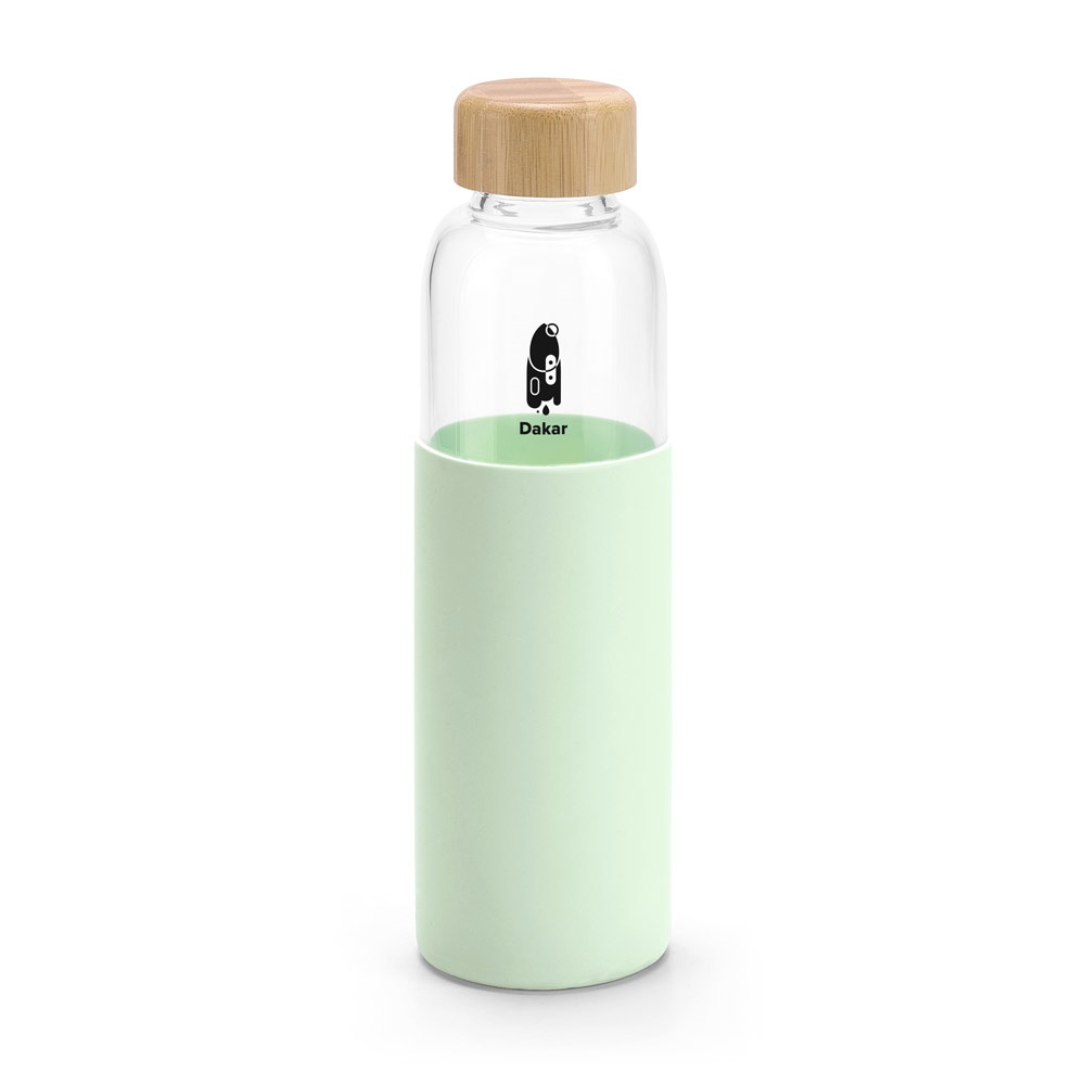 DAKAR. Borraccia in vetro borosilicato e bambù 600 mL