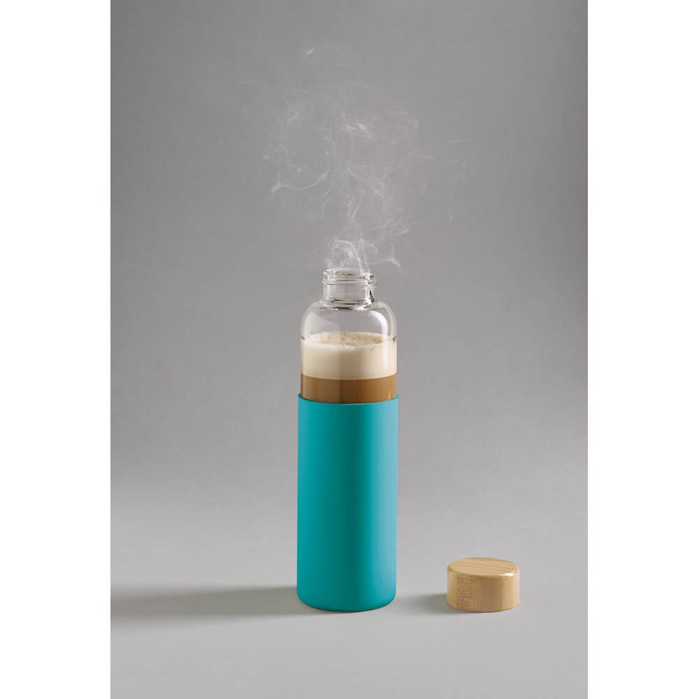 DAKAR. Borraccia in vetro borosilicato e bambù 600 mL