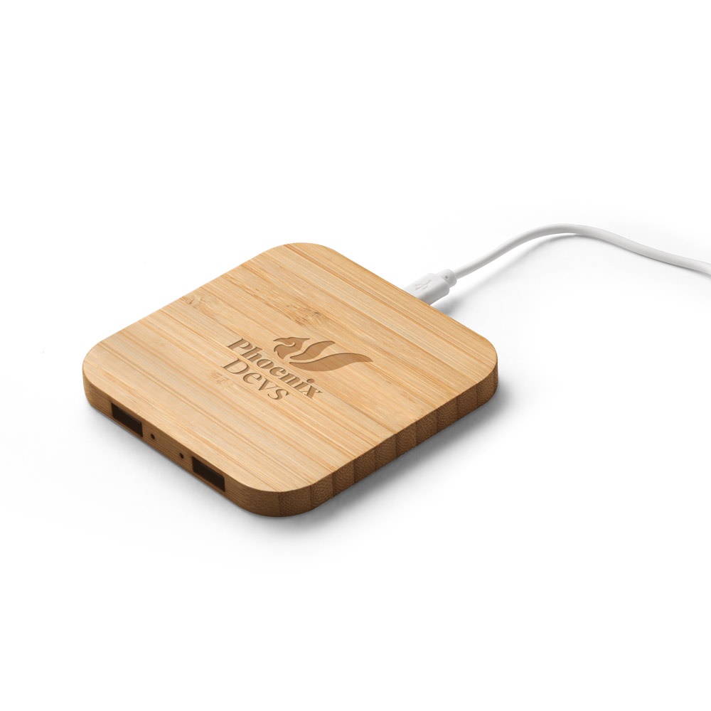 DALTON. Caricatore wireless Superfast 15W in bambù