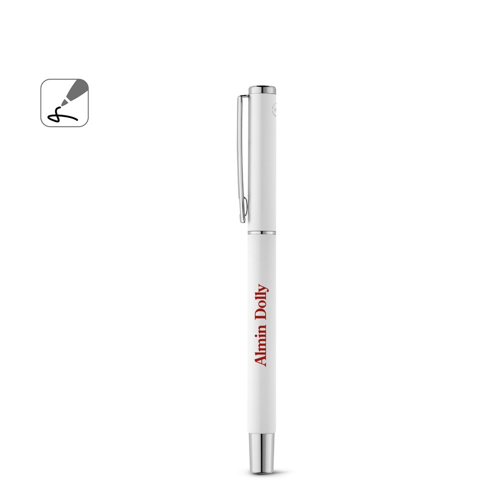DANEY. Penna roller in alluminio riciclato (100% rAL) con clip