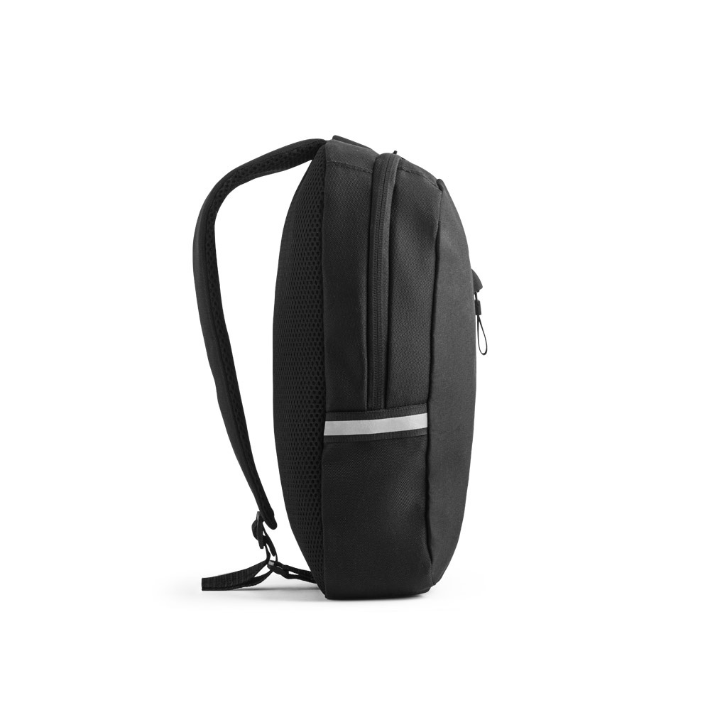 DELFOS. Zaino monospalla 300D poliestere riciclato e 600 poliestere riciclato, con fodera in poliestere riciclato 210D