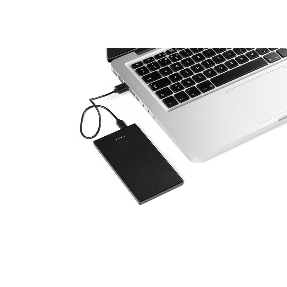 DENNING. Banca di energia sottile da 5'000 mAh in acciaio inossidabile