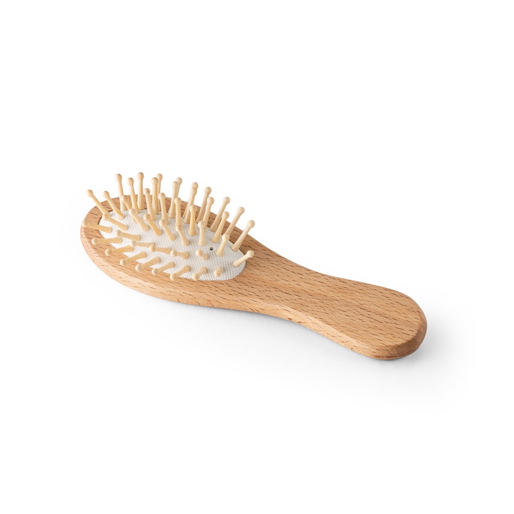 DERN. Spazzola per capelli in legno con denti in bambù