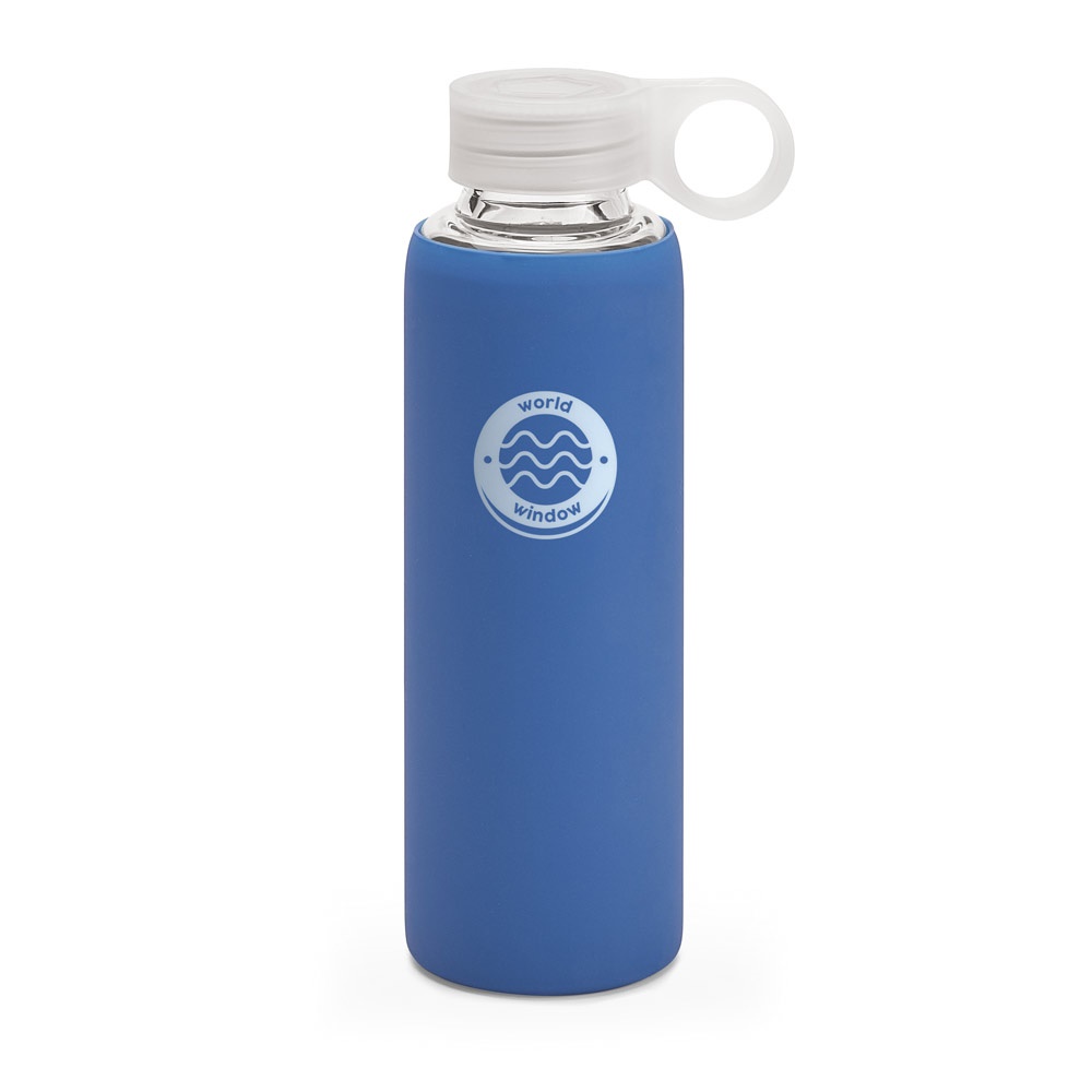DHABI. Borraccia sportiva in vetro borosilicato 380 mL