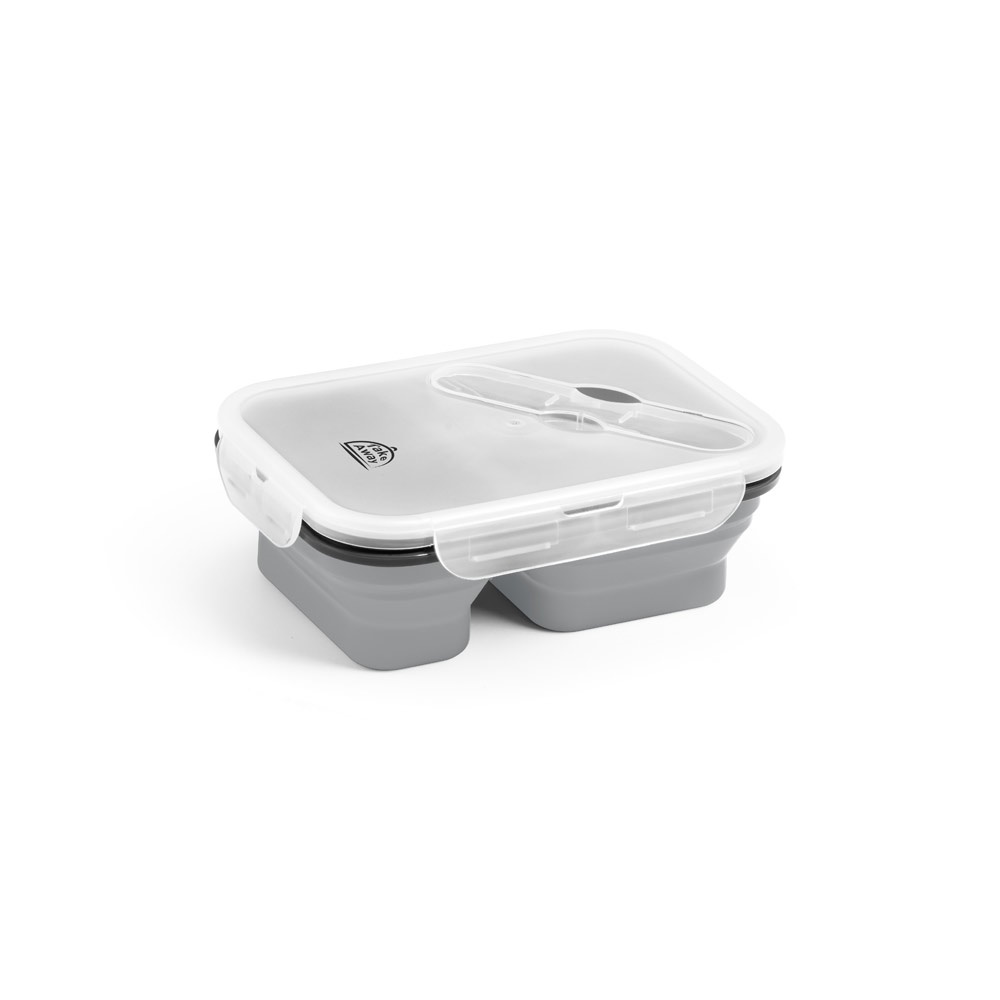 DILL. Porta pranzo. Contenitore ermetico in silicone e PP (480 e 760 mL)