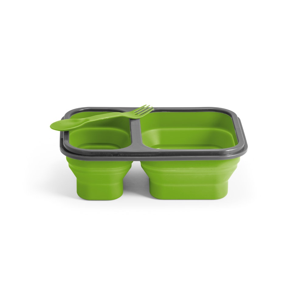 DILL. Porta pranzo. Contenitore ermetico in silicone e PP (480 e 760 mL)
